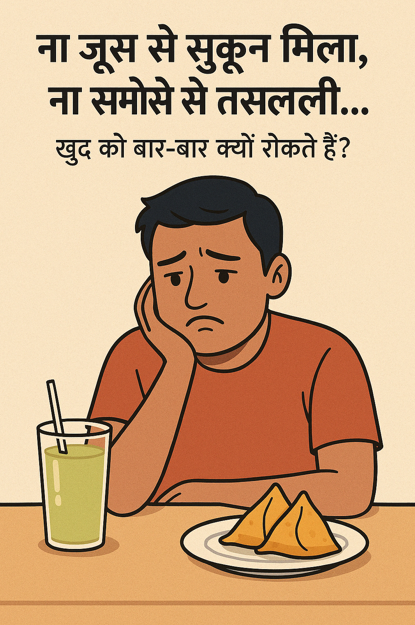 ना तो गन्ने का जूस पीकर सुकून मिला, ना ही समोसे खाकर तसल्ली